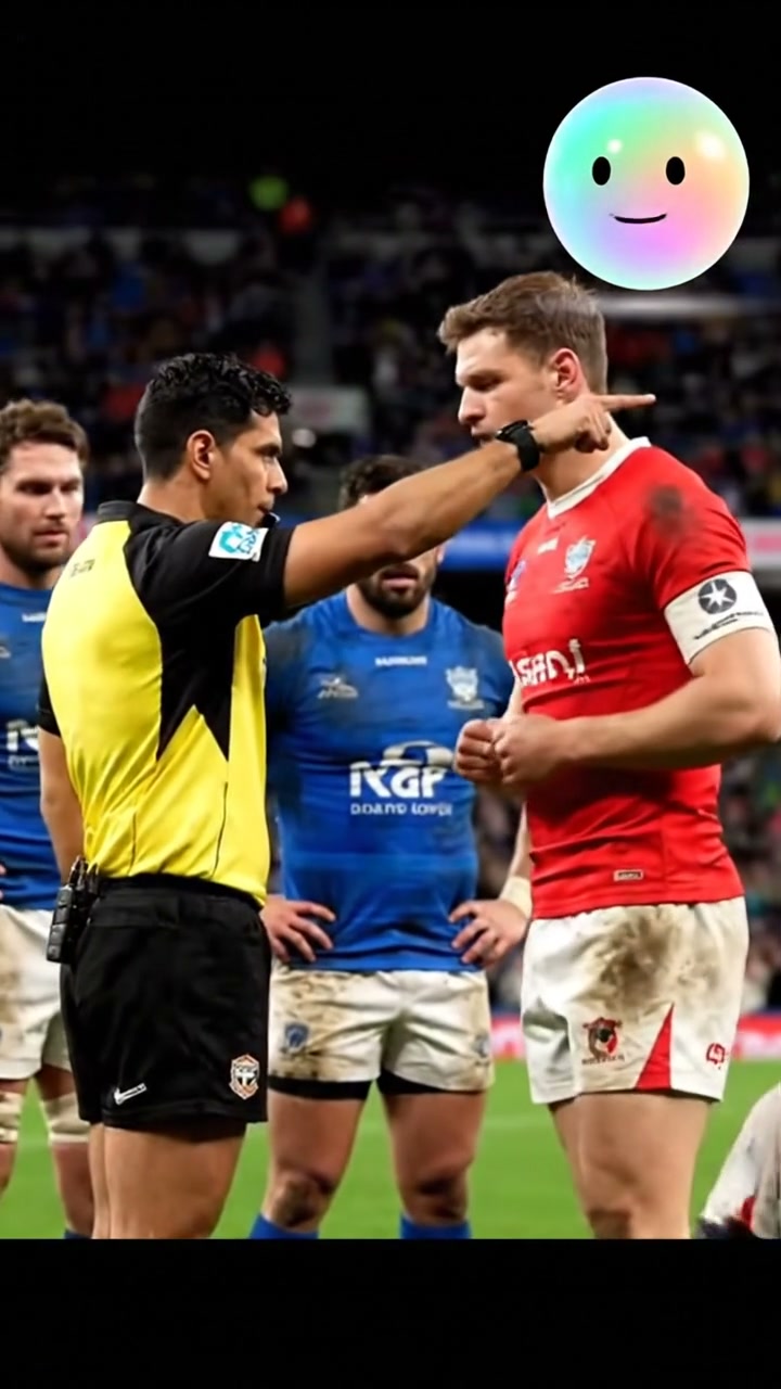 The respectful culture between rugby players and referees