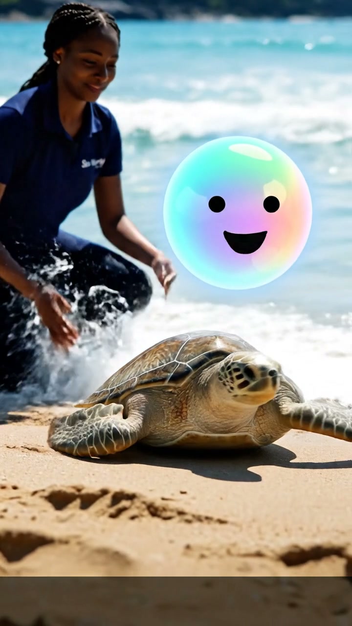 Returning rehabilitated sea turtles to the wild