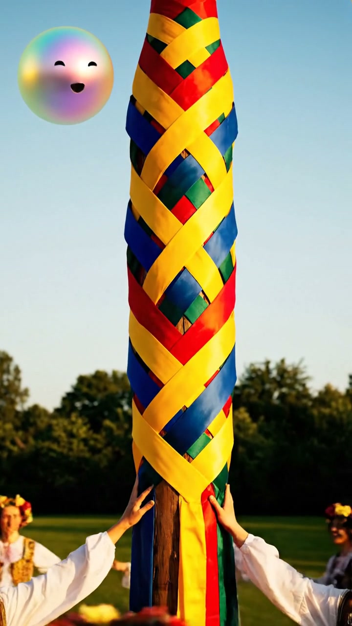 The complex geometry of the traditional Maypole