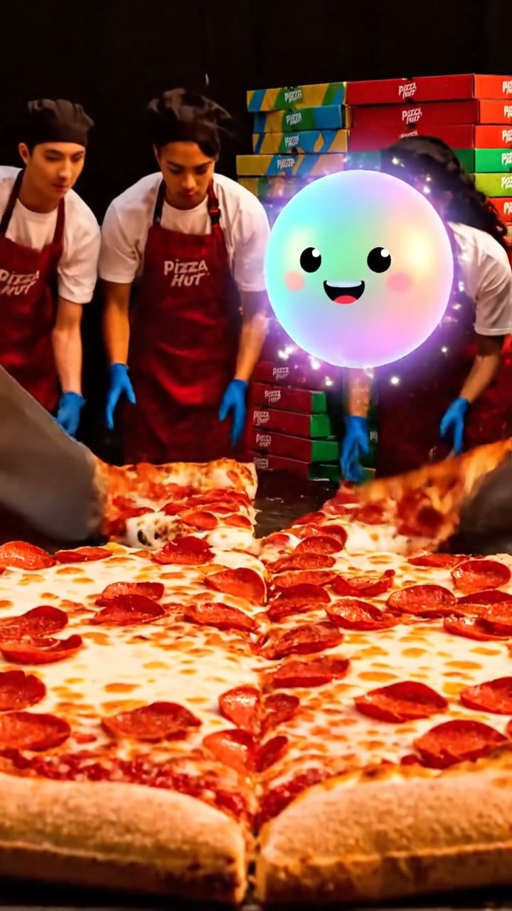 The Los Angeles mega-pizza that fed thousands