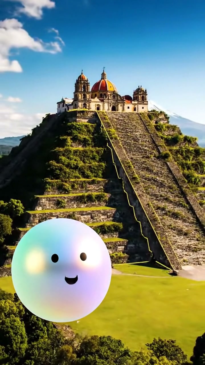 La Gran Pirámide de Cholula en México