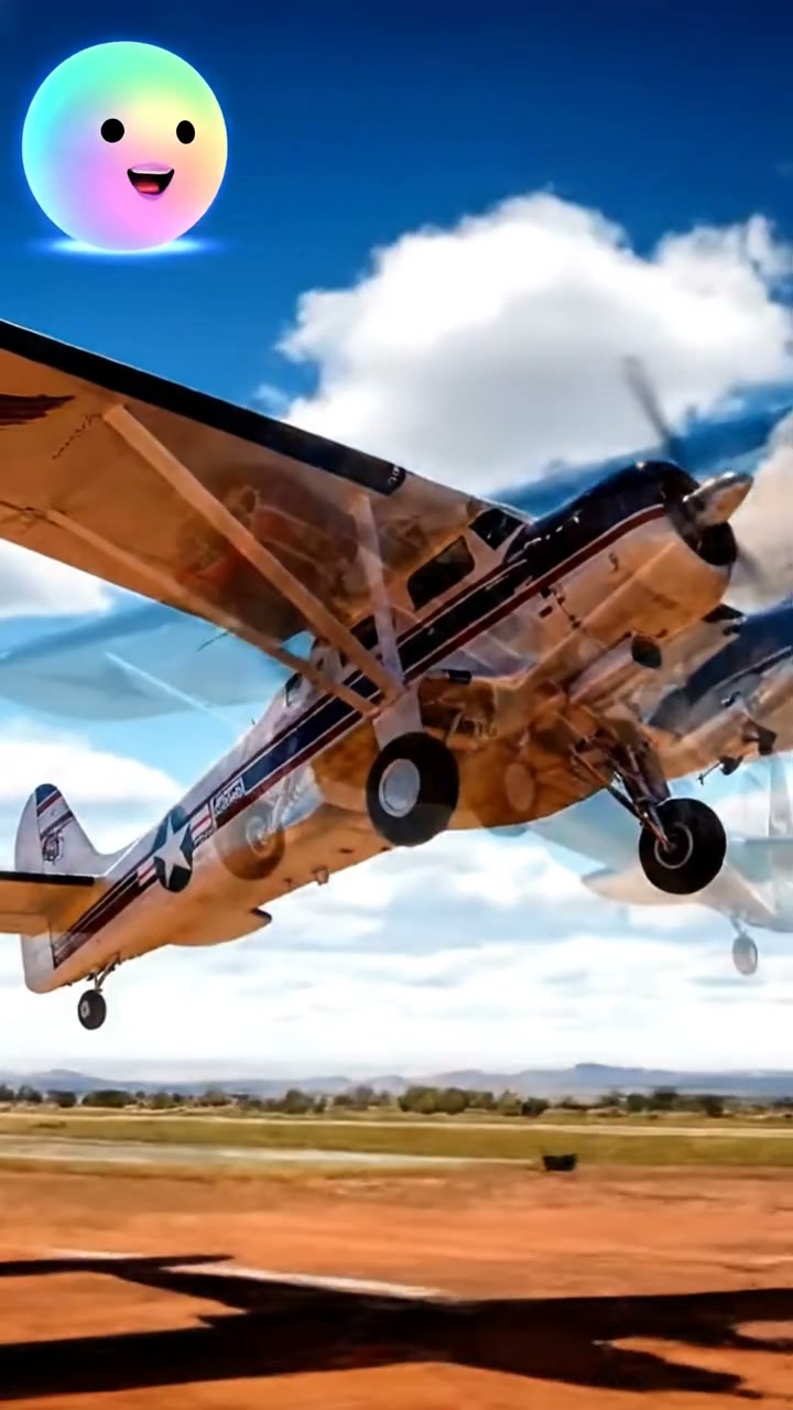 The Stinson SR-5A takeoff