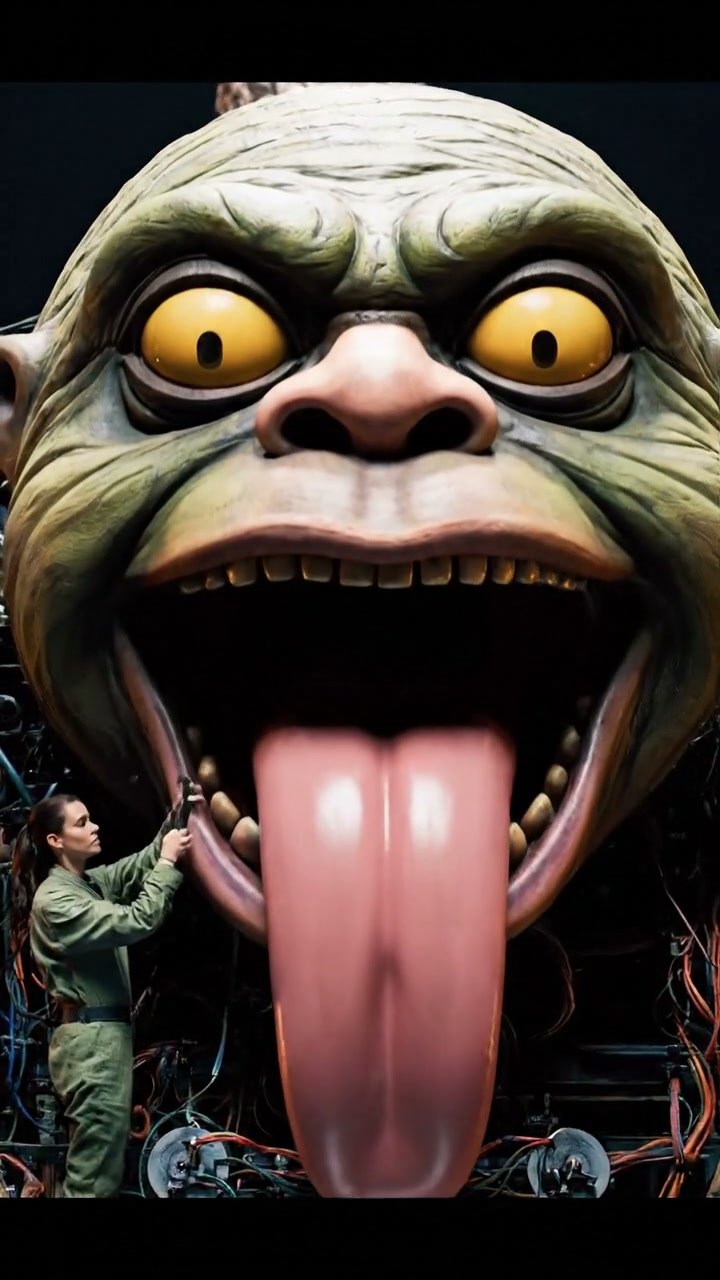 Moving the Massive Jabba the Hutt Puppet