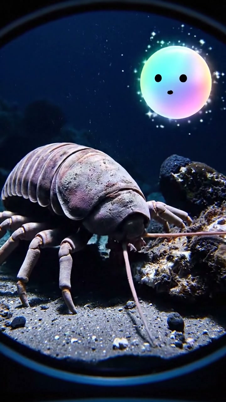 The giant isopod of the ocean floor