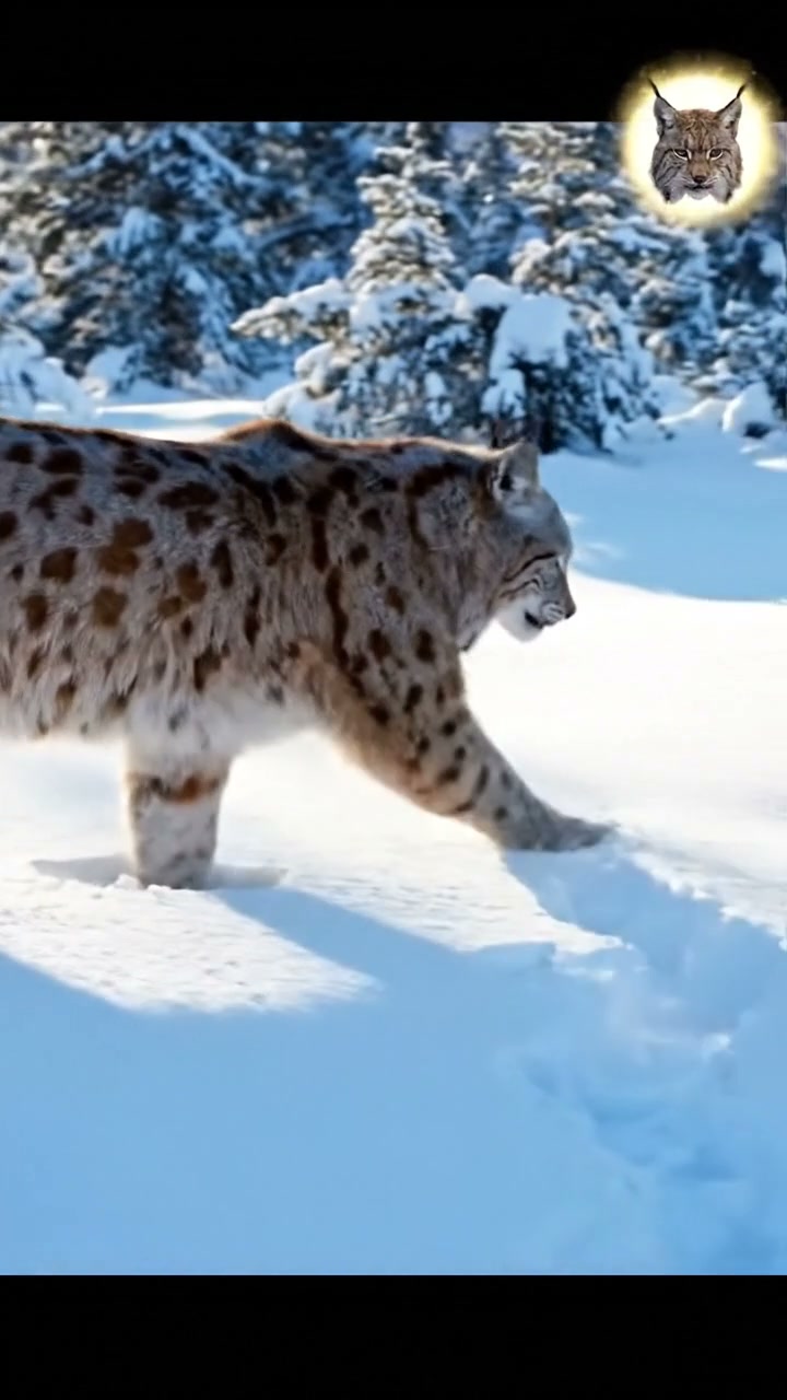 Animales con raquetas de nieve naturales