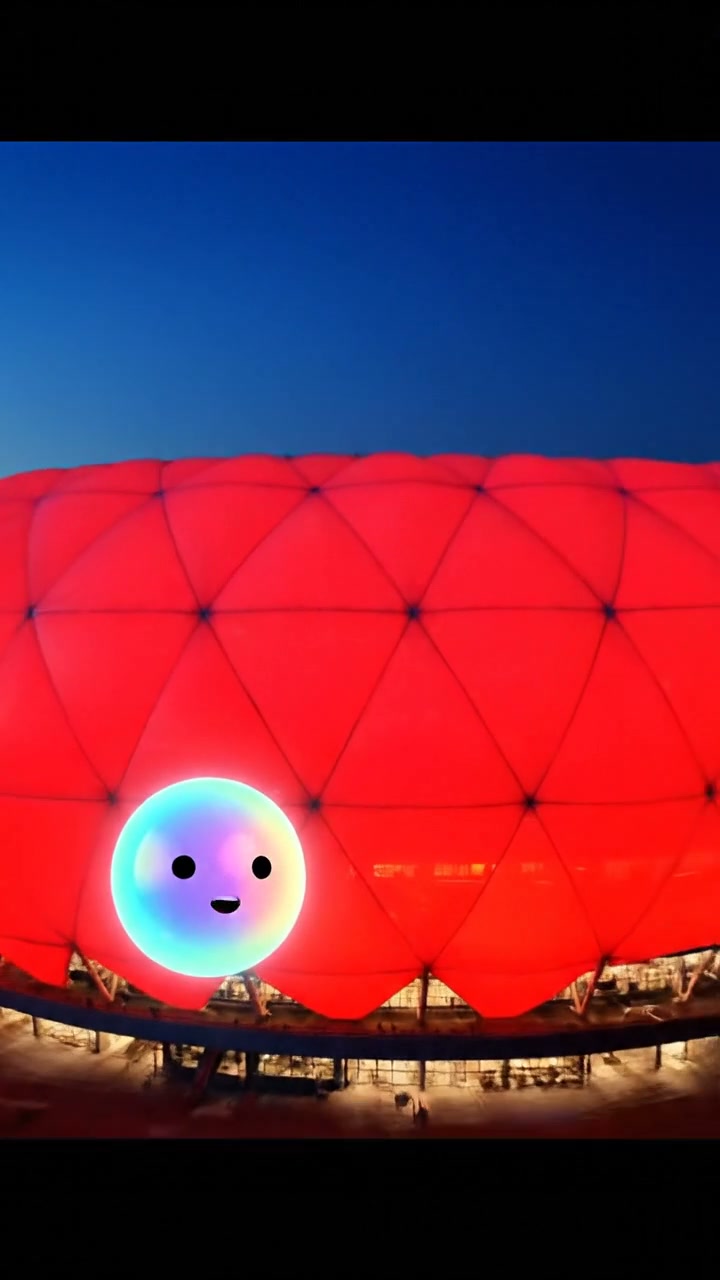La piel cambiante del Allianz Arena