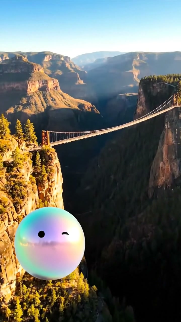 Puentes colgados sobre el vacío