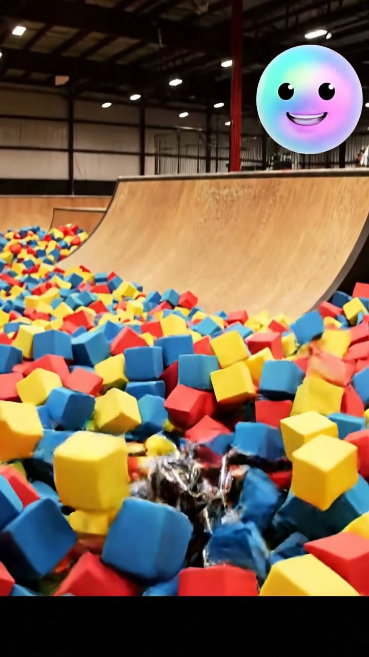 The invention of the foam pit for safe trick practice