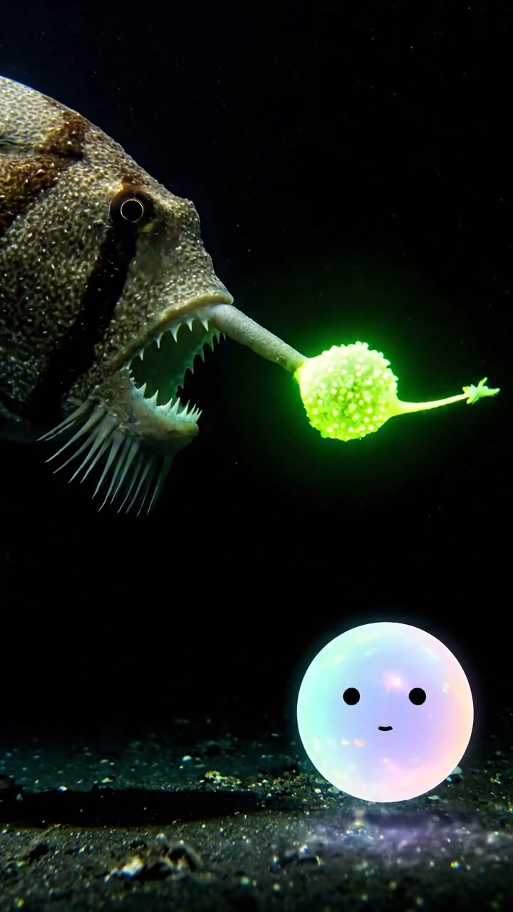 How the anglerfish hunts in total darkness