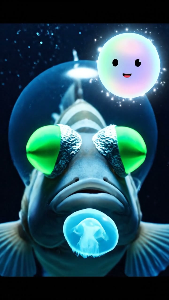 The bizarre eyes of the barreleye fish